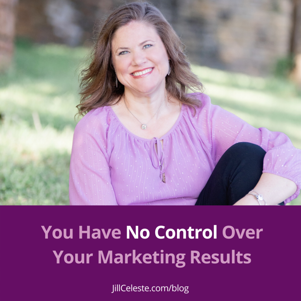 You Have No Control Over Your Marketing Results